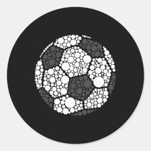 Happy Dot Day 2025 Polka Dot Soccer Ll Lover Boys Classic Round Sticker