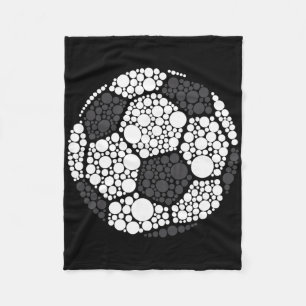 Happy Dot Day 2025 Polka Dot Soccer Ll Lover Boys Fleece Blanket