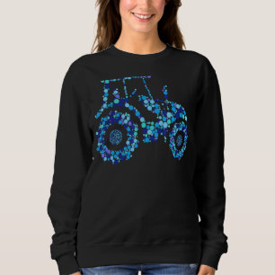 Happy Dot Day Cute Dot Tractor Sweatshirt