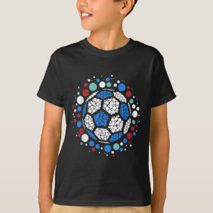 Happy Dot Day Lka Dot Soccer Ball Lover Boys Kids  T-Shirt