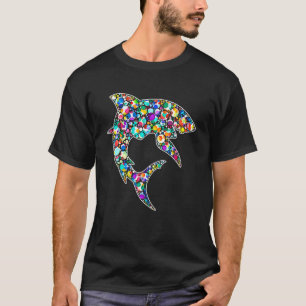 Happy Dot Day Rainbow Shark Polka Dot September 15 T-Shirt
