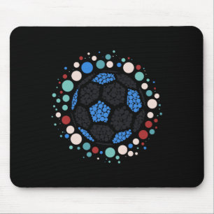 Happy Dot Day Soccer Byll Lover Polka Dot Toddler  Mouse Pad