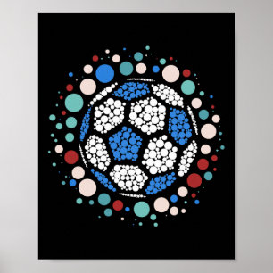 Happy Dot Day Soccer Byll Lover Polka Dot Toddler Poster