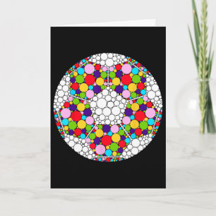 Happy Dot Day Soccer Polka Dot Art Student Girls B Card