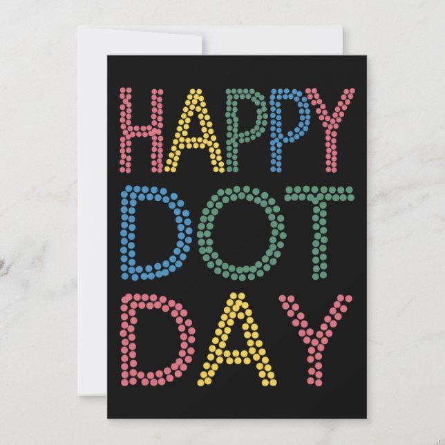 happy dot day teachers kids gift holiday card (Front)