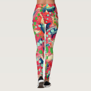 Happy Dots and Playful Shapes Leggings