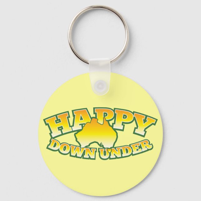 Happy Down under Key Ring (Front)