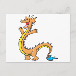 Happy Dragon Cartoon Postcard