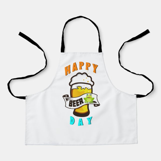 Happy Drink Day International Frogs 4 August Beer Apron (Front)