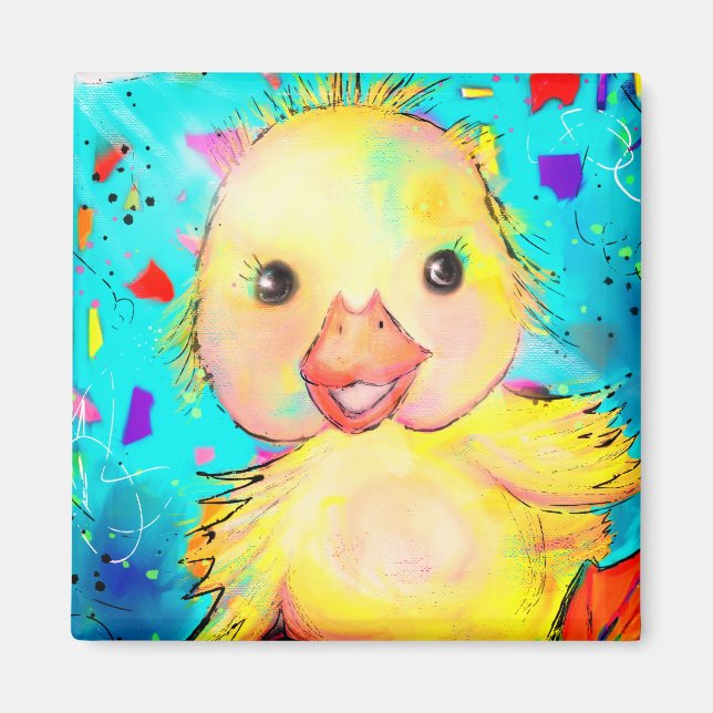 Happy Duck Magnet (Front)