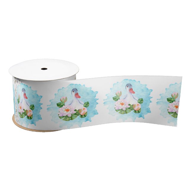 Happy Duck Satin Ribbon (Spool)