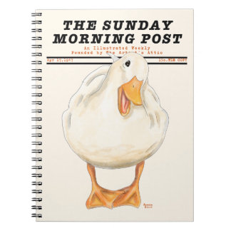 Happy Duck Vintage Magazine(Norman Rockwell Style) Notebook
