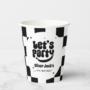 Happy Dude Let's Party Birthday Paper Cups