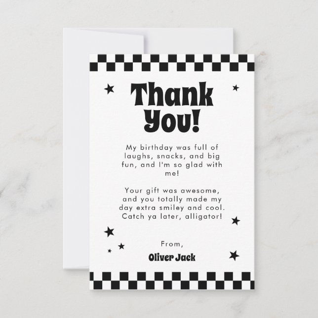 Happy Dude  Thank You Card (Front)