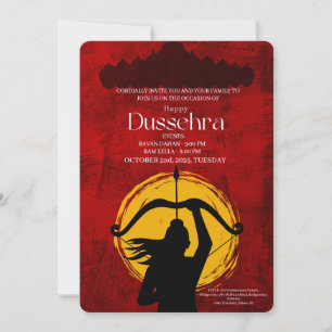 Happy Dussehra Celebration Invitation