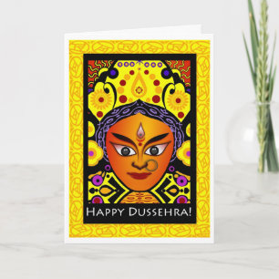 Happy Dussehra, Goddess Durga Greeting Card