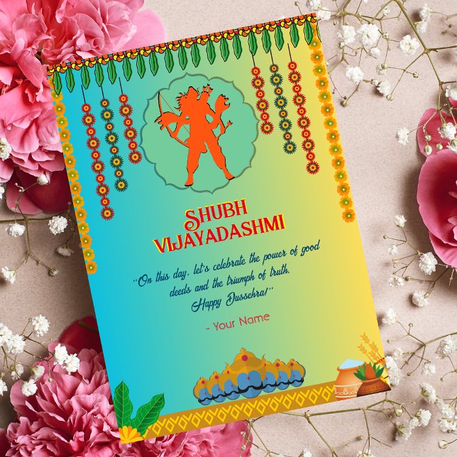 Happy Dussehra Vijayadashmi Card (Creator Uploaded)