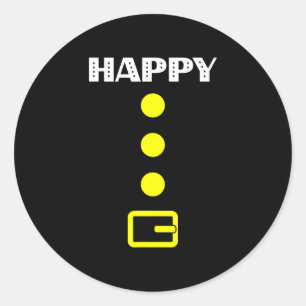 Happy Dwarf Costume - Halloween Gift Idea Cranberr Classic Round Sticker