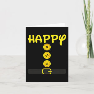 Happy Dwarf Halloween Costume Colour Family Matchi Card