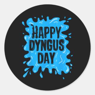 Happy Dyngus Day Cute Ukraine Festival Funny Polan Classic Round Sticker