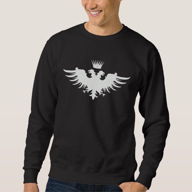 Happy Dyngus Day Polska Polish White Eagle Sweatshirt (Front)