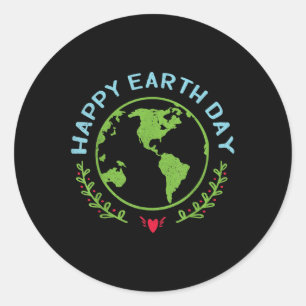 Happy Earth Day 2021  Classic Round Sticker