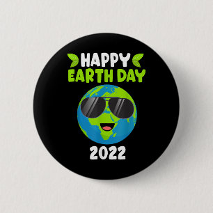 Happy Earth Day 2022 Funny Earth Day Kids Toddler 6 Cm Round Badge