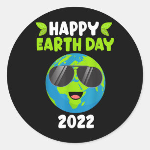 Happy Earth Day 2022 Funny Earth Day Kids Toddler Classic Round Sticker