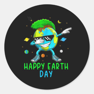 Happy Earth Day 2024 Funny Earth Day Kids Toddler  Classic Round Sticker