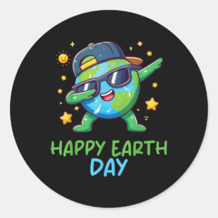Happy Earth Day 2024 Funny Earth Day Kids Toddler Classic Round Sticker