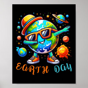 Happy Earth Day 2024 Funny Earth Day Kids Toddler  Poster