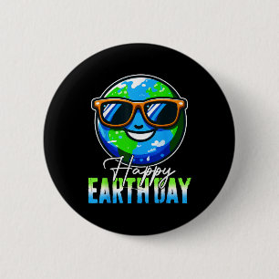 Happy Earth Day 2024 Kids Boys Women Men Cool Eart 6 Cm Round Badge