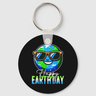 Happy Earth Day 2024 Kids Boys Women Men Cool Eart Key Ring