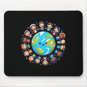 Happy Earth Day 2025 Cool Earth Day Children Kids Mouse Pad