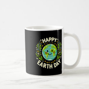 Happy Earth Day 2025 Cute Earth Day Kids Toddler B Coffee Mug
