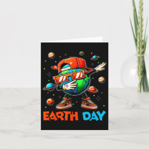 Happy Earth Day 2025 Funny Earth Day Kids Boys Dab Card