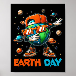Happy Earth Day 2025 Funny Earth Day Kids Toddler  Poster