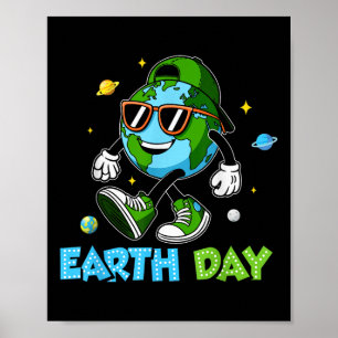 Happy Earth Day 2025 Funny Earth Day Toddler Kids Poster