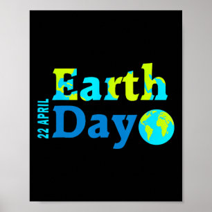 Happy Earth Day 2025 Gifts Earth Day Kids Boys  Poster