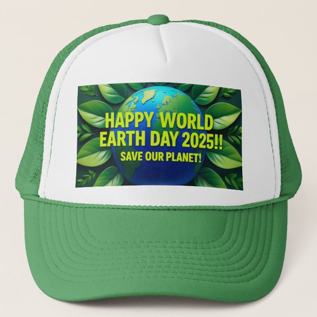 happy Earth day 2025 Trucker Hat (Front)