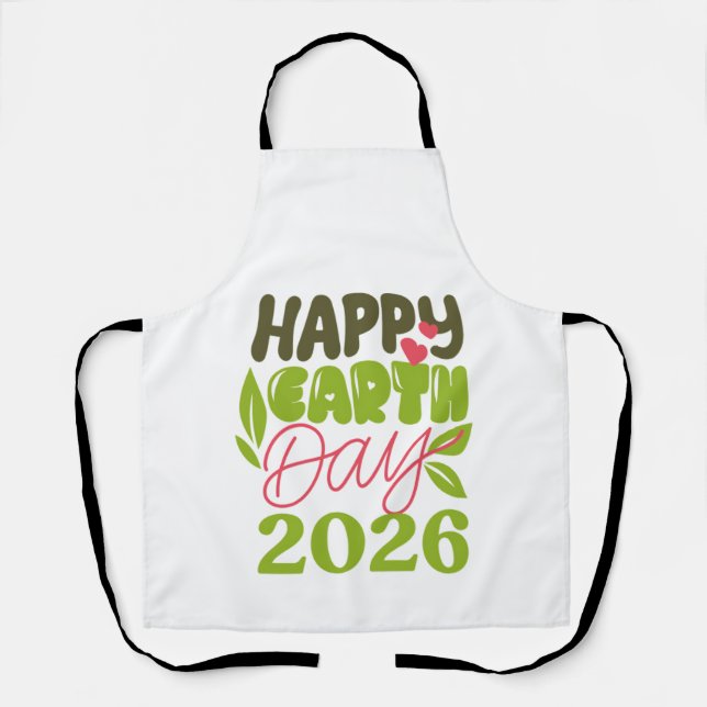 Happy Earth Day 2026 Apron (Front)