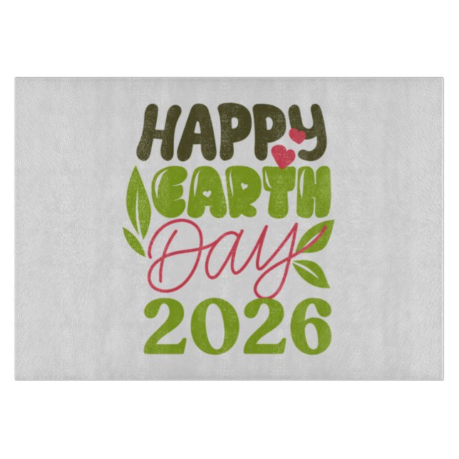 Happy Earth Day 2026 Cutting Board (Front)
