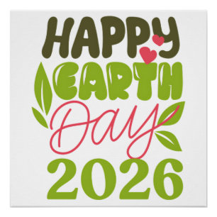 Happy Earth Day 2026 Poster