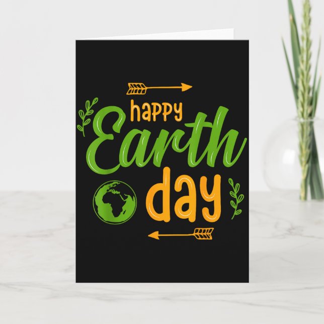 Happy Earth Day  Card (Front)