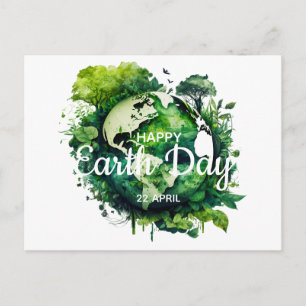 Happy earth day  celebration 2026 postcard