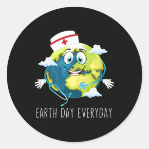 Happy Earth Day - Earth Day Shirt For Nurse And Do Classic Round Sticker