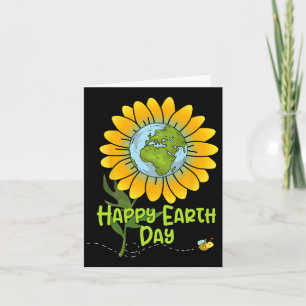 Happy Earth Day Every Day Sunflower Kids Teachers Card