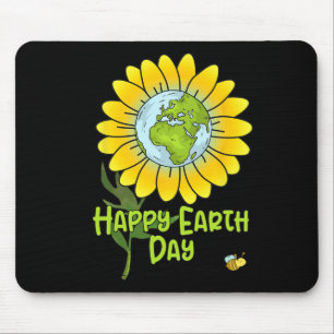 Happy Earth Day Every Day Sunflower Kids Teachers Mouse Pad