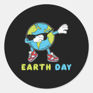 Happy Earth Day Funny Earth Day Classic Round Sticker