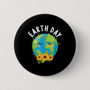 Happy Earth Day Funny Earth Day Kids Toddler Boys 6 Cm Round Badge
